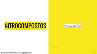 NITROCOMPOSTOS PREPARAÇÕES
6
professorwalteralencar.blogspot.com