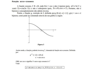 Funções trigonométricas inversas - 1 ano