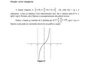 Funções trigonométricas inversas - 1 ano