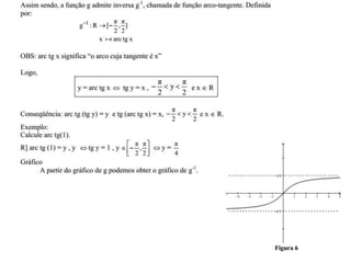 Funções trigonométricas inversas - 1 ano