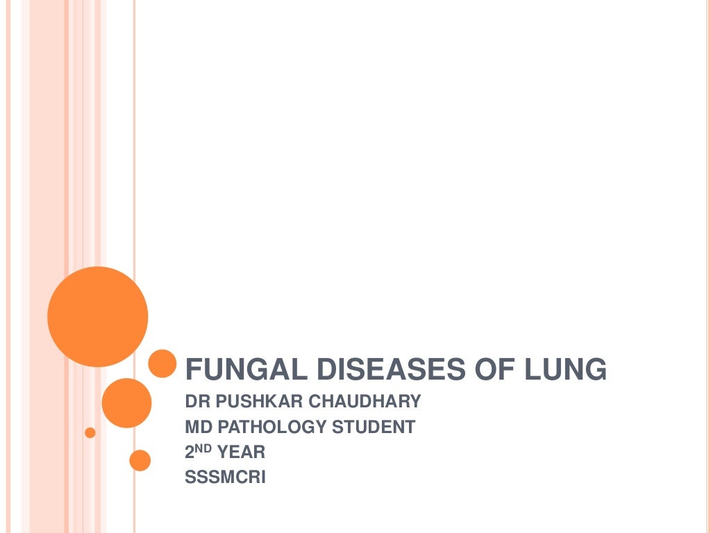 Fungal diseases of lung