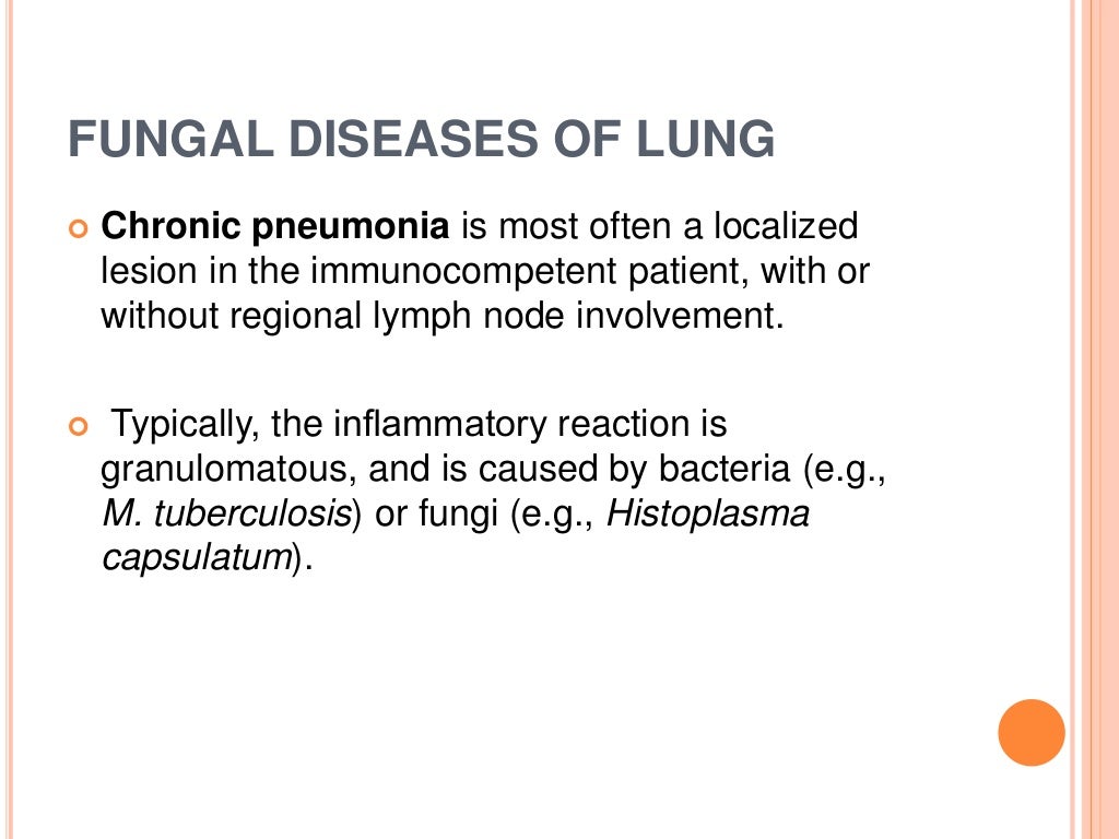 Fungal diseases of lung