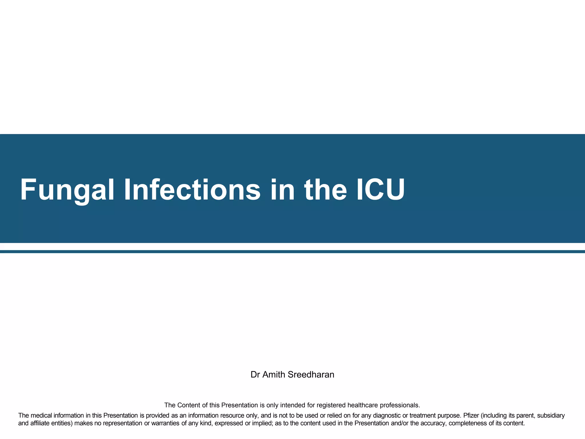 Fungal infections in the ICU | PPTX