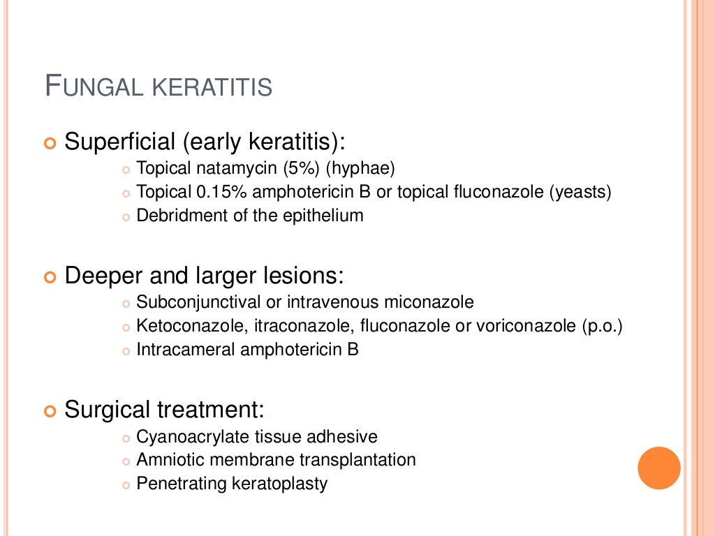 Fungal infections of the eye