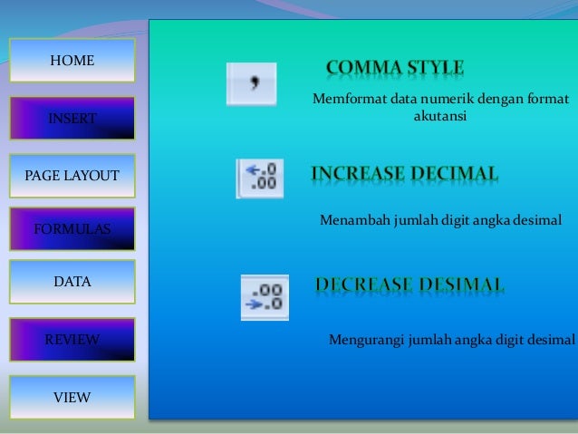 Fungi Menu Dan Ikon Microsoft Excel