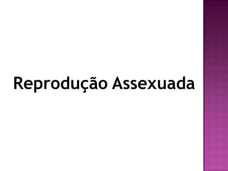 Reprodução Assexuada
 