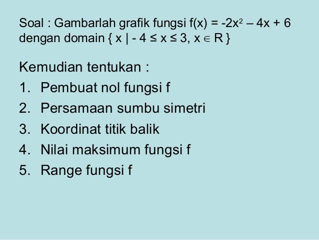 Fungsi Kuadrat