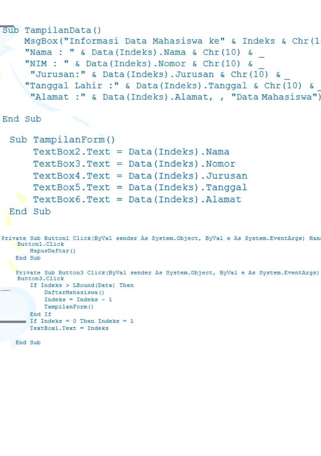 Fungsi Array pada VB.docx