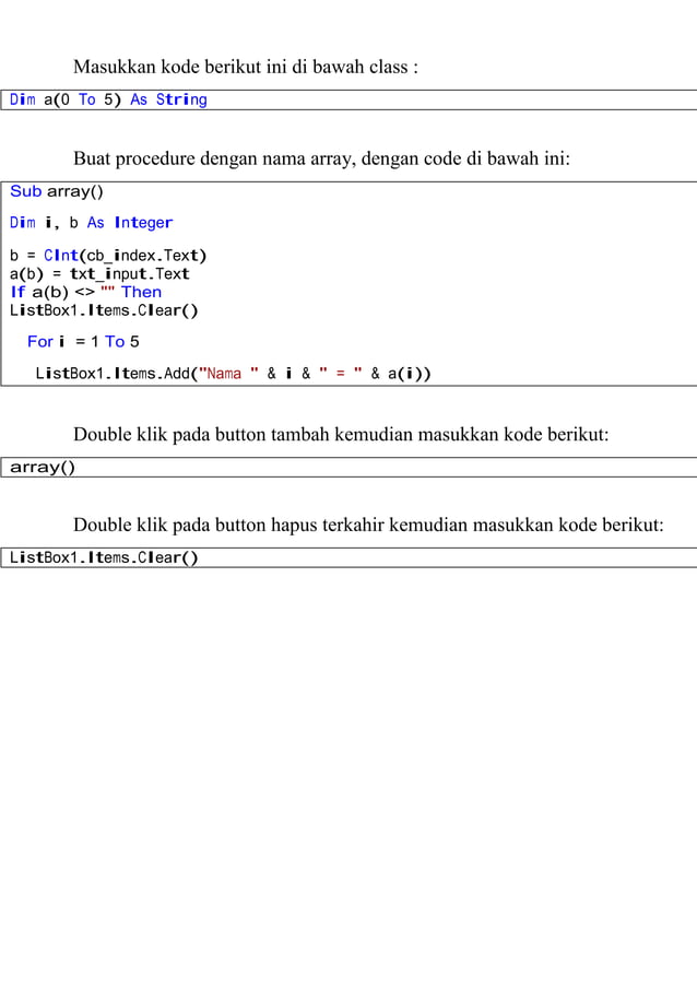 Fungsi Array pada VB.docx