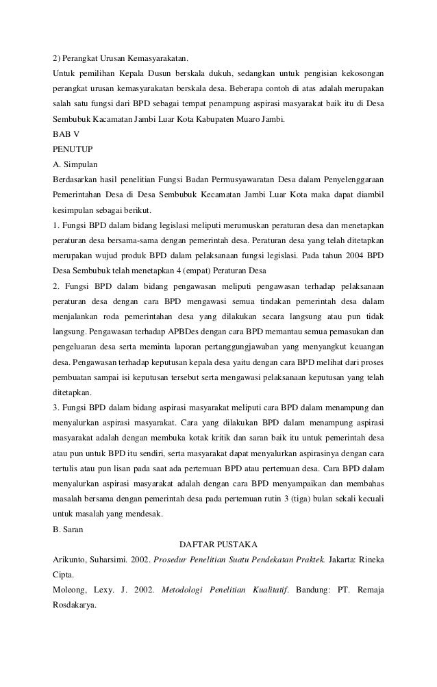 Fungsi badan permusyawaratan desa dalam penyelenggaraan 