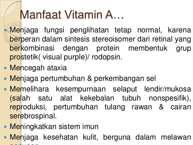 Fungsi Beberapa Zat Gizi Mikro Dalam Sistem Imun