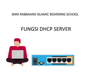 FUNGSI DHCP SERVER
SMKI RABBAANII ISLAMIC BOARDING SCHOOL
 