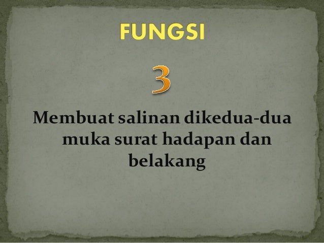 Fungsi mesin fotostat