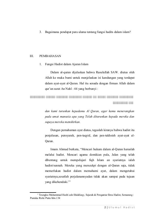 Contoh Makalah Quran Hadits Kumpulan Contoh Makalah Doc Lengkap