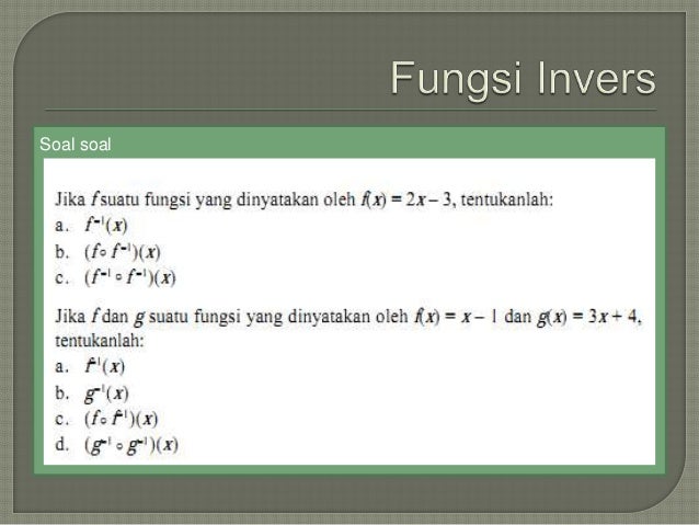 Fungsi invers matematika