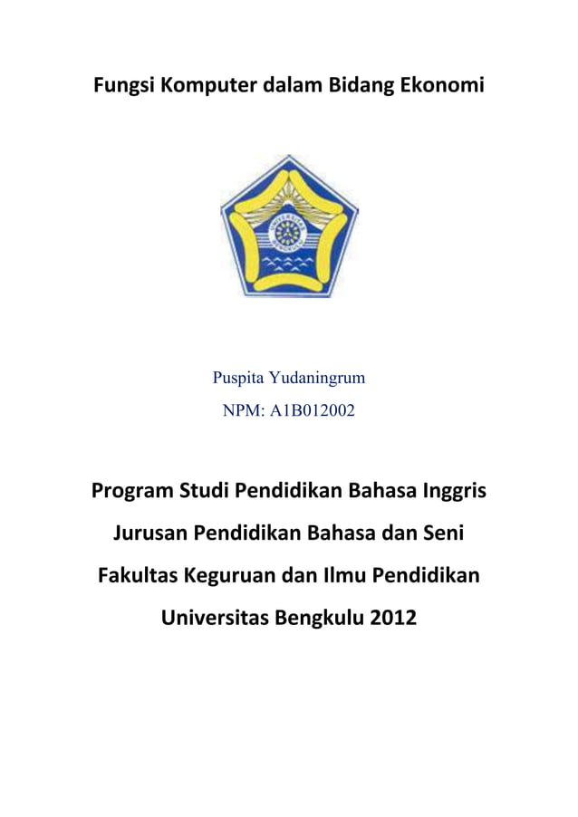 Fungsi komputer dalam bidang ekonomi (be) PDF