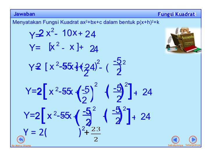 Fungsi kuadrat dan parabola