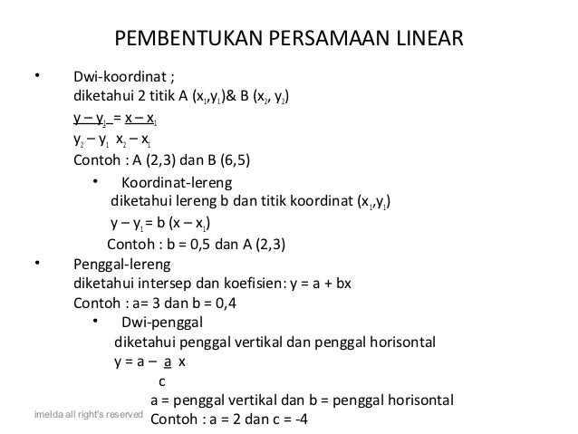 Fungsi Linear