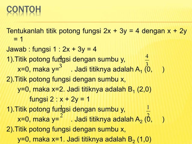 Fungsi linear | PPTX