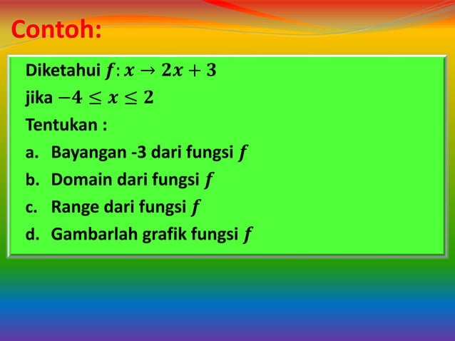 Fungsi Linear, Kuadrat dan Rasional (part1) | PPT