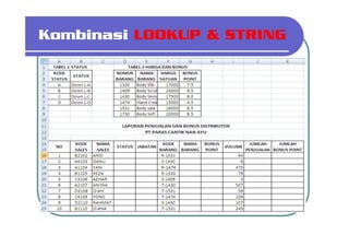 Fungsi LooK UP di Microsoft office excel | PDF