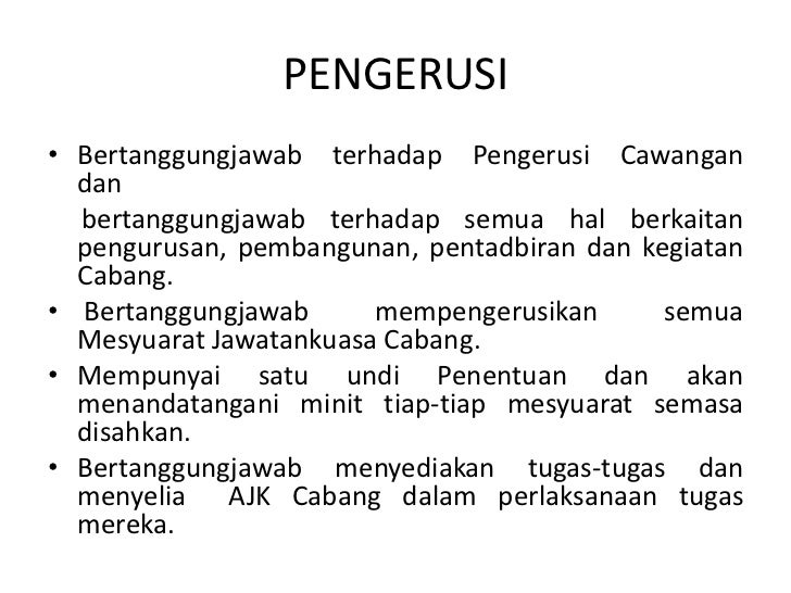 Fungsi Majlis Tertinggi