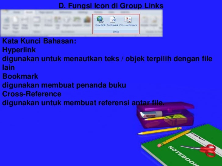 Fungsi Menu Pada Icon Word 2007