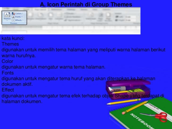 Fungsi Menu Pada Icon Word 2007