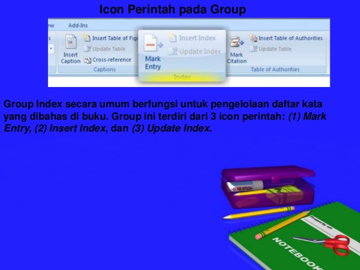 Fungsi Menu Pada Icon Word 2007