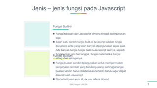 Fungsi pada java script | PPT