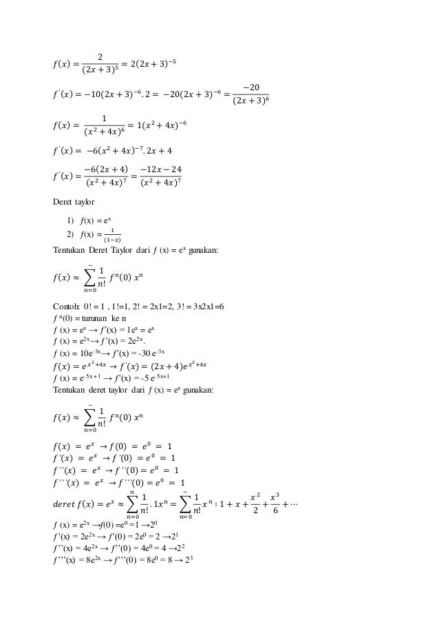 Contoh Soal Dan Pembahasan Fungsi Pembangkit Matematika