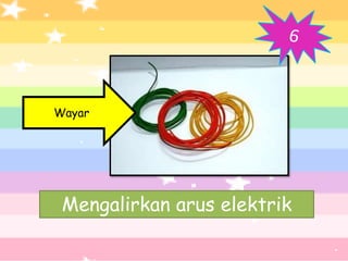 Wayar




 Mengalirkan arus elektrik
 