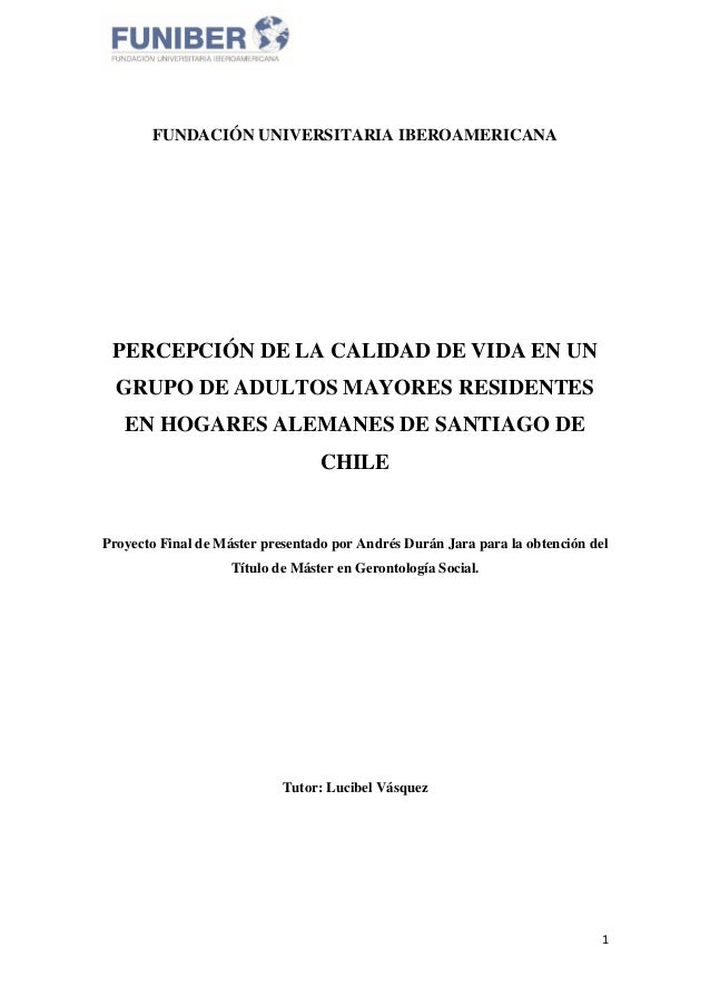 Tesis Alumno FUNIBER. Andrés Duran - Percepción de la Tesis Alumno FUNIBER. Andrés Duran - Percepción de la