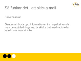 Så funkar det...att skicka mail Timesharing 