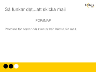 Så funkar det...att skicka mail Från: kalle Till: Nisse Nummer: 1 Data... 