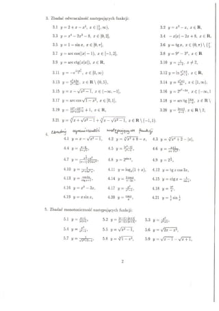 Analiza - funkcje - zestaw 1 cz.2