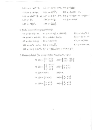 Analiza - funkcje - zestaw 1 cz.3