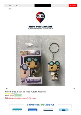  0 ITEMS
LOG IN
Color
Keychain
Sale Ends Once The Timer Hits Zero!
Funko Pop Back To The Future Figures
     6 reviews
$34.99 $20.99 SAVE $14.00
 Estimated delivery time 7-30 days
USD
 
