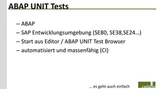Funktionstests in SAP | PPTX