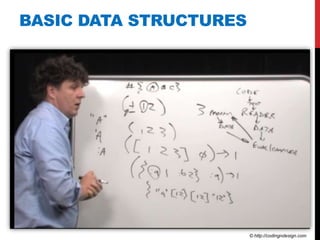 BASIC DATA STRUCTURES




                        © http://codingndesign.com
 