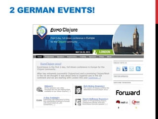 2 GERMAN EVENTS!
 