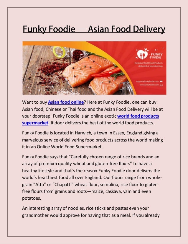 Funky Foodie Asian Food Delivery