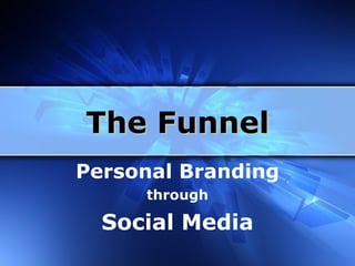 Social Media Marketing Funnel Furthering your brand and building your community 