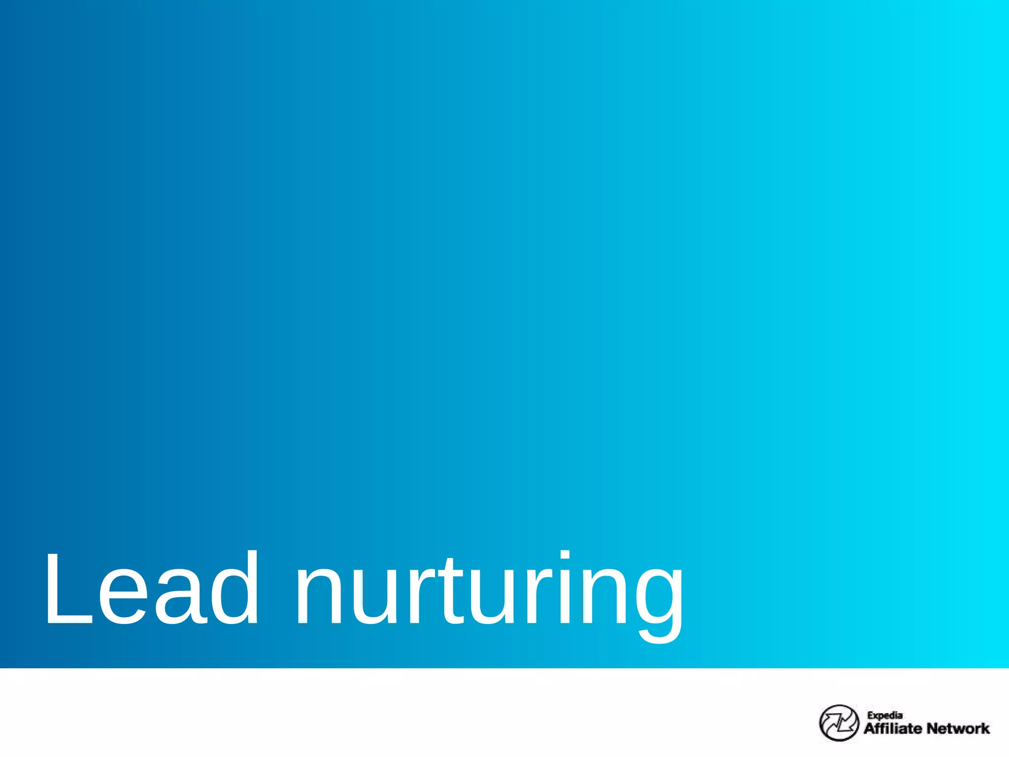 Lead nurturing