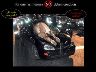 ¡¡Y ella en el caballo!! ¡¡Él venia manejando!! 