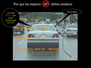 Si mi amor ¡¡Te callas  IDIOTA  que la que conduce aquí soy YO!! 