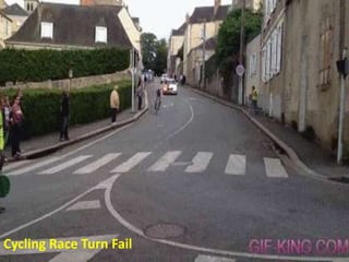 Cycling Race Turn Fail 
 