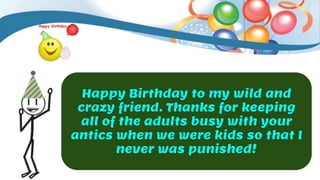 Funny Happy Birthday Wishes And Quotes Greetings | PPT