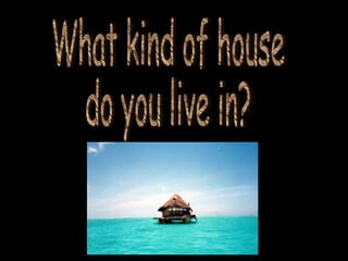 What kind of house do you live in? 