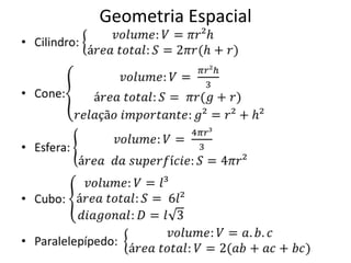 Geometria Espacial
 